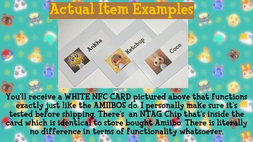 Animal Crossing: New Horizons Amiibo Static NFC Tag-NO ARTWORK - Picture 2 of 2