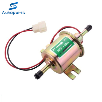 Universal Electric Fuel Pump HEP-02A 4-7PSI 12V Inline Low Pressure Gas Diesel
