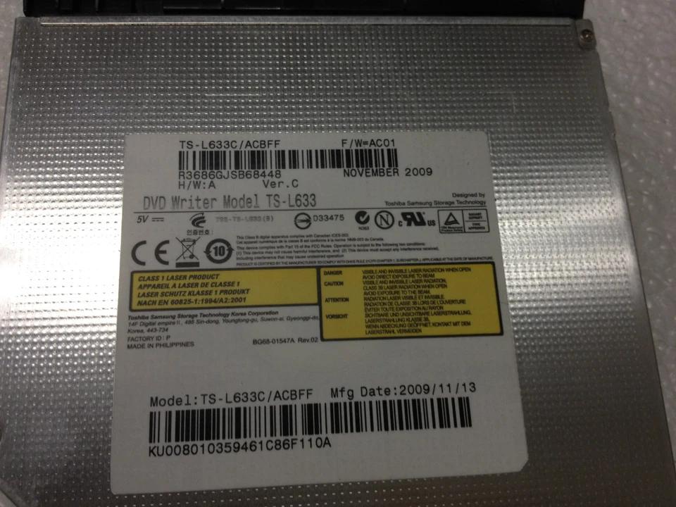 Gateway NV5302U MS2285 Series CD-RW DVD±RW Multi Burner Drive TS-L633 - Image 2 of 3