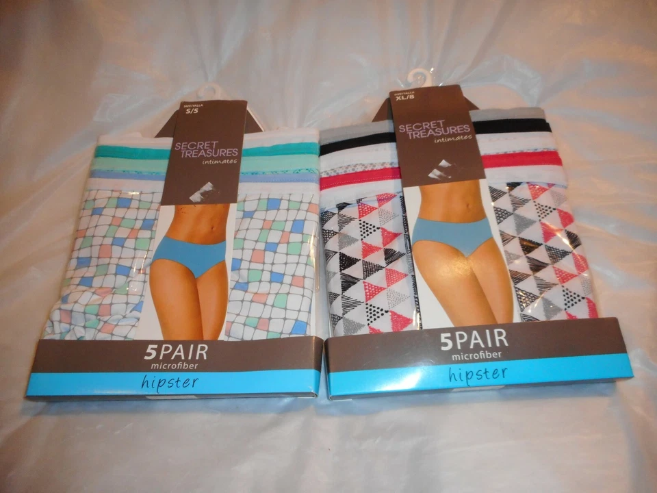 Упаковка из 5 разноцветных хипстеров и шорт Secret Treasures Intimates размер S, M, XL - Изображение 4 из 4
