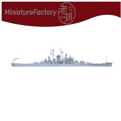 LaoYao 1:700 US Navy Newport News Heavy Cruiser Waterline