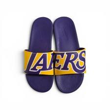 Sandalias Nike X NBA Benassi Solarsoft Los Angeles Lakers 917551 para hombre EE. UU. 12