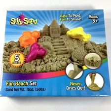 Silly Sand Fun Beach Set Easy Mold Fun Shape 5 Piece New Sealed