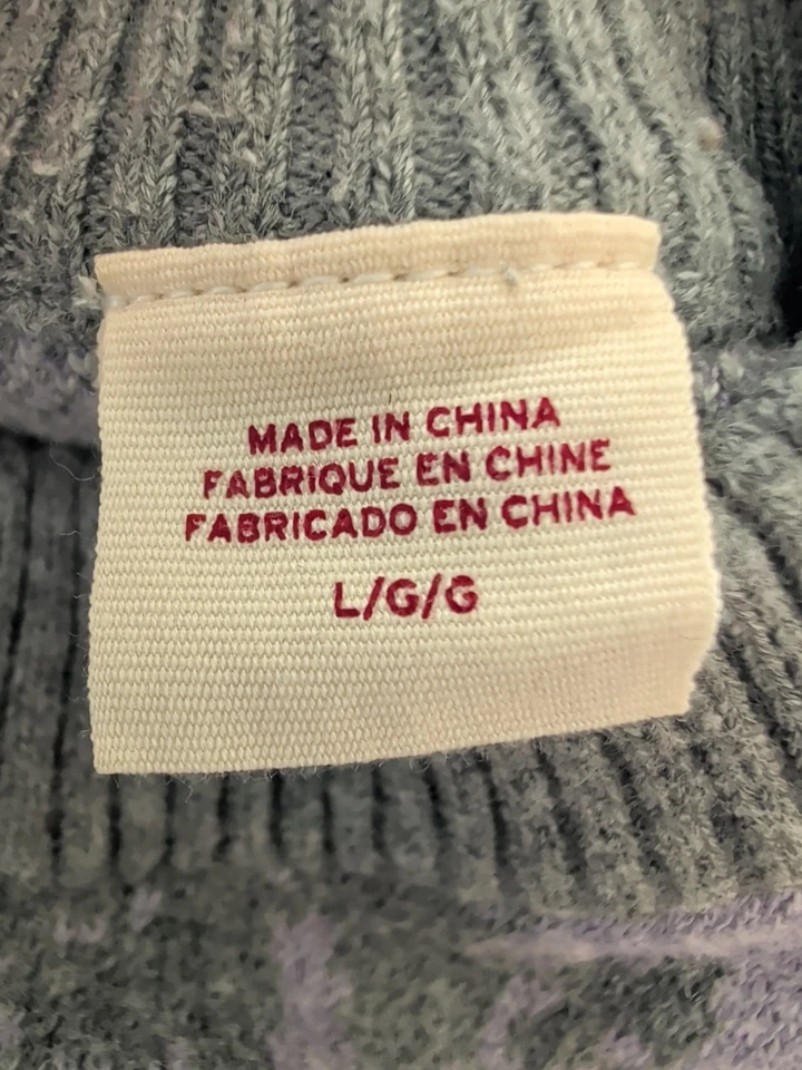 Levi’s Oversized Knit Sweater L Large Landscape Mountain Abstract Pastel 80s... - Image 4 of 4