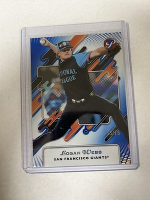 2025 Topps Pristine - Logan Webb #275 Blue Refractor /75