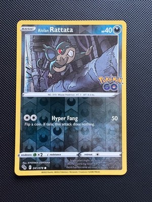 Alolan Rattata 041/078 Pokémon GO Reverse Holo