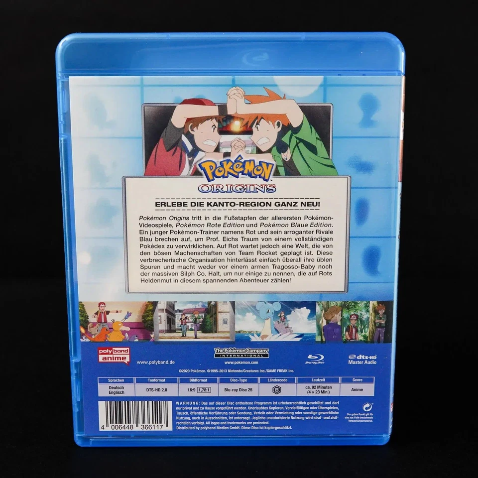Pokémon Origins - Blu-Ray - Kanto Region - Red vs. Blue - Neuwertig - Bild 3 von 4