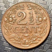 Curacao 1944, 2 1/2 Cents