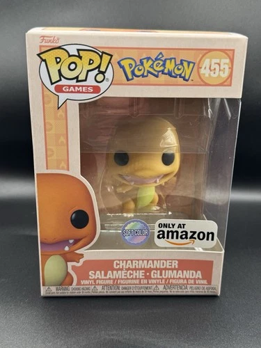 Charmander Soft Color Pokemon 455 Amazon Exclusive Funko Pop!