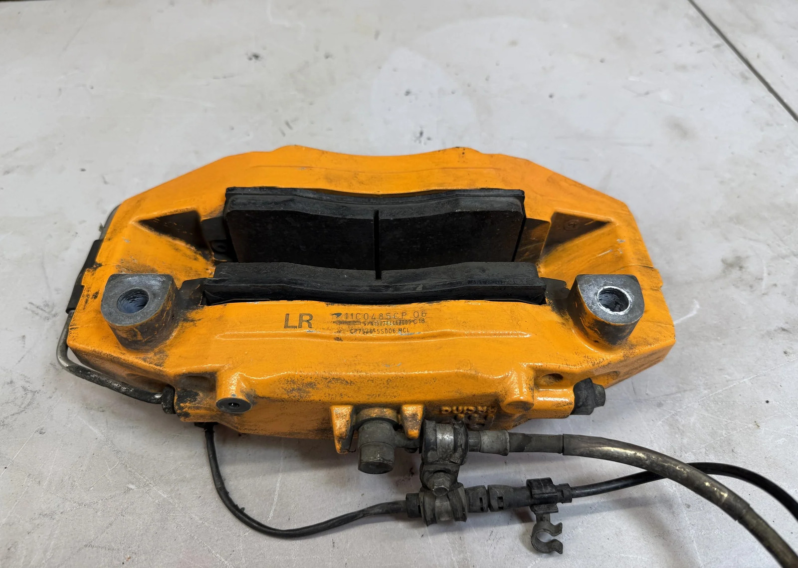 McLaren 570S 2016-2021 Rear Left Brake caliper Orange P/N 11C0485CP