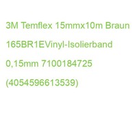 3M Temflex 15Mmx10M Braun 165Br1Evinyl-Isolierband 0,15Mm 7100184725 (4054596613