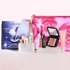 Lancome 7-Piece Skincare & Makeup Set with Floral Pouch/Makeup Bag NEW & SEALED