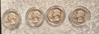 🔥 1940-64 Washington Quarter 90% Silver Circulated $1 Face Value 4 Quarters🔥
