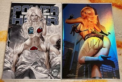 Power Hour & M house: FF4:  Invisible Woman  Sue Storm cosplay 2 Comic Bundle.