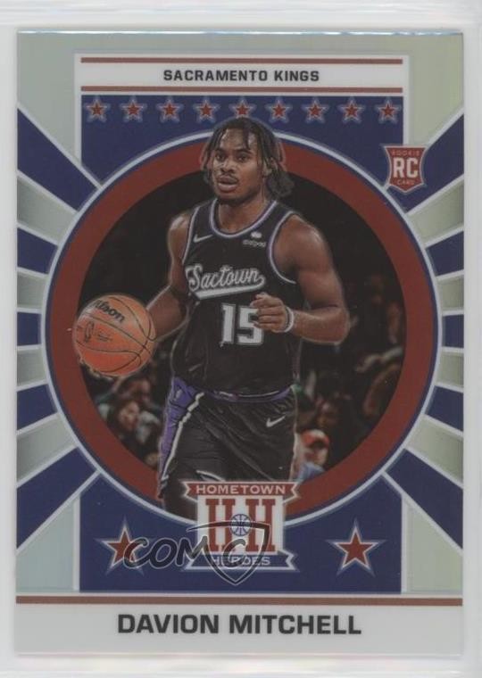2021 Chronicles Hometown Heroes Optic Silver Davion Mitchell #654 Rookie RC 1u6