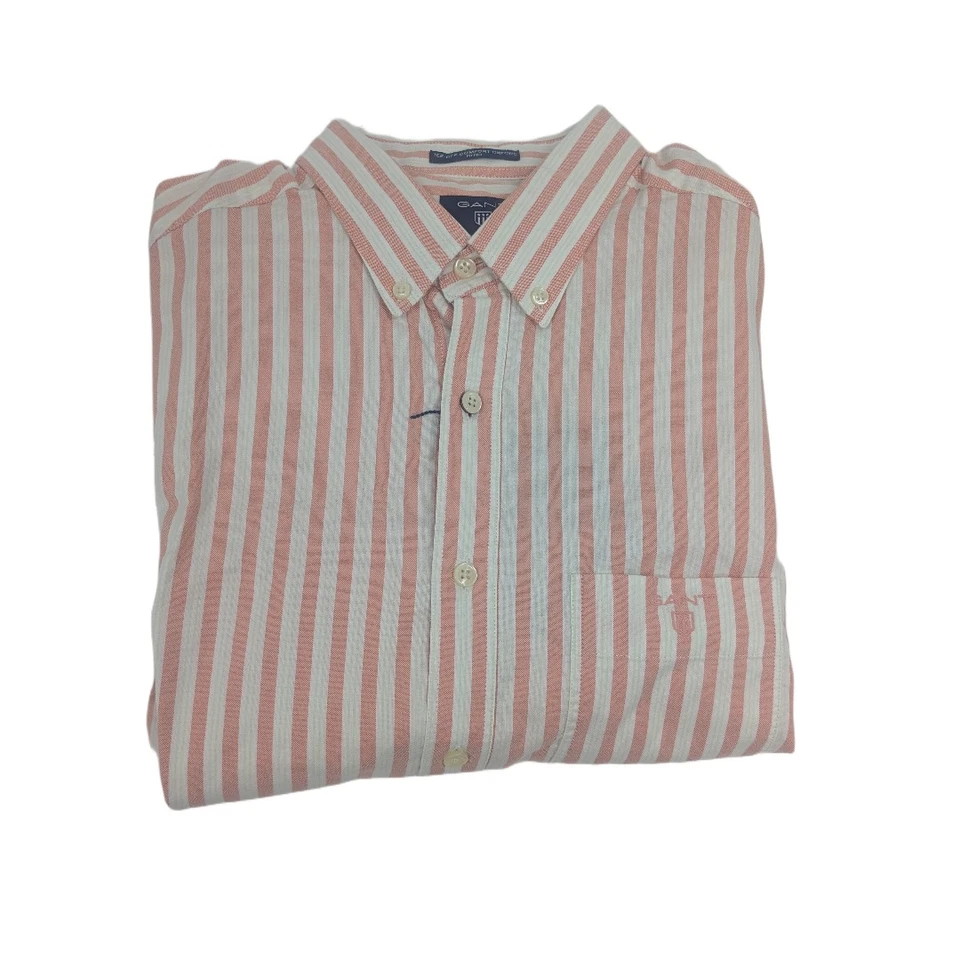 Camisa De Botón Oxford GANT Color Naranja Zanahoria Comfort Talla M NWT - Imagen 1 de 1