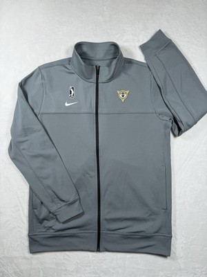 Mad Ants Nike Mens L Gray Full Zip Pullover Dri Fit G League Basketball
