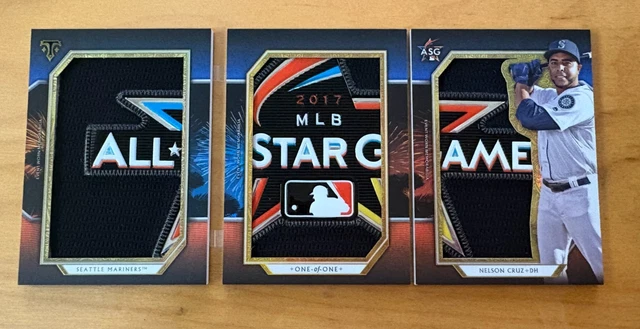 2018 Topps Triple Threads 1/1 ALL STAR GAME BOOKLET LOGO PATCH NELSON CRUZ