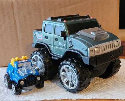 Little Tykes Lot of 2 Monster Truck 2''Dump Truck and Hummer 3.5''
