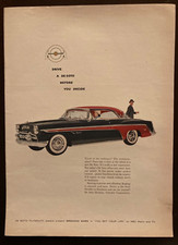 1955 Plymouth De Soto Fireflite Full Page Color Time Magazine Print Ad