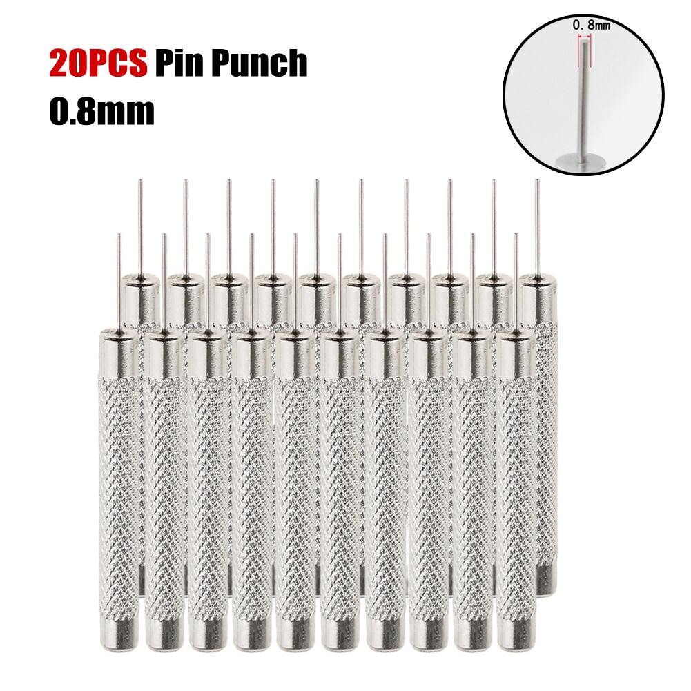Versatile Watch Pin Punches 20Pcs Set for Both Removing and Riveting