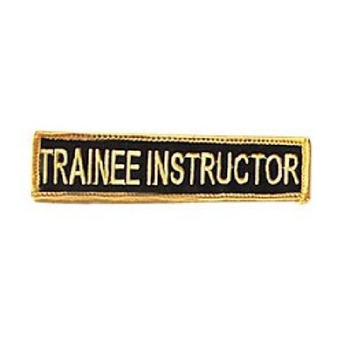 Martial Arts Embroidered Badges Trainee Instructor Gi Patches Uniform