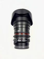 Rokinon 35mm T1.5 AS UMC Full Frame Cine DS Lens for Canon EF Mount with adapter