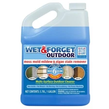 WET & FORGET Mold & Mildew STAIN REMOVER 1 Gallon Moss Algae All Surface Spray