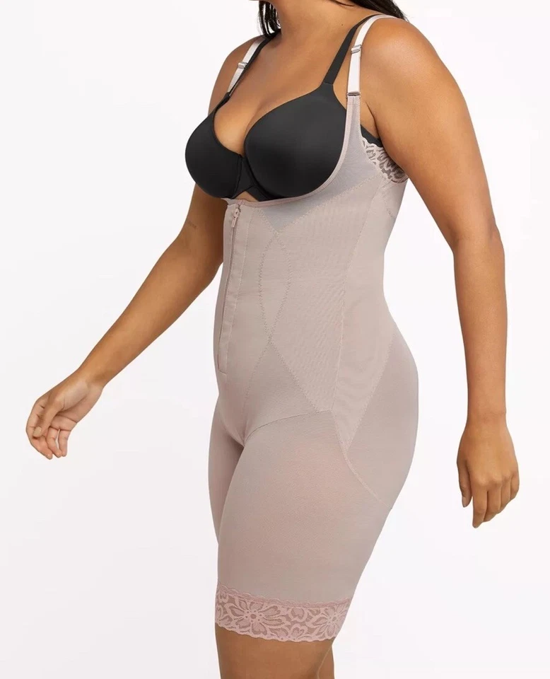 Women's Maidenform Ultra Sculpts Fajas Colombianas Open Bust Romper Size L NWT - Image 3 of 4