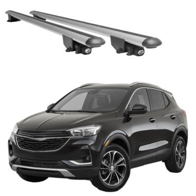 Roof Racks Cross Bars Gray Aluminum for Buick Encore 2013-2022