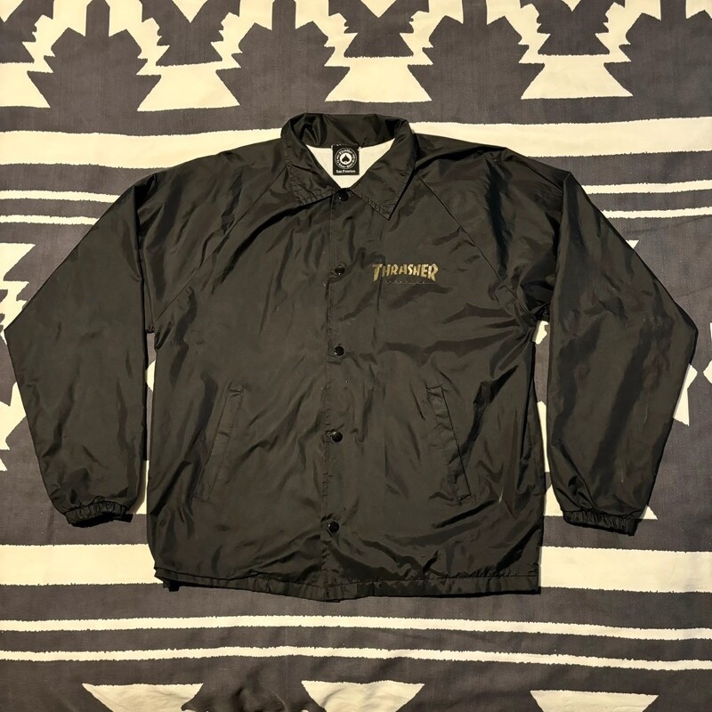 Nylon Thrasher Pentagram Coach Jacket Thrasher Independent Mens