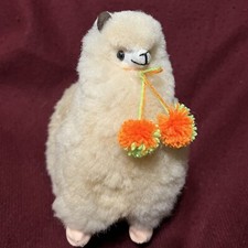 Alpaca Plush with Real Alpaca Wool 8.5  Hx7.5Lx4.5  W