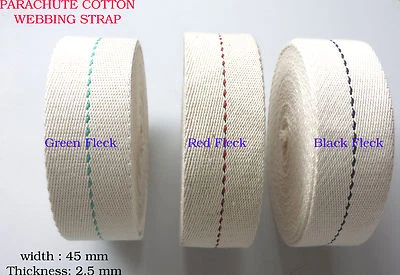 KIAN TRADE LTD Prima guerra mondiale cinghia per tessitura imbracatura paracadute cotone 45 mm 1 3/4" larghezza tela