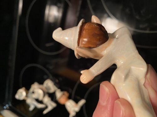 Lot Vintage Elves Pixie Japan Lefton Figurines MCM Iridescent Set Of 5 - Picture 23 of 24