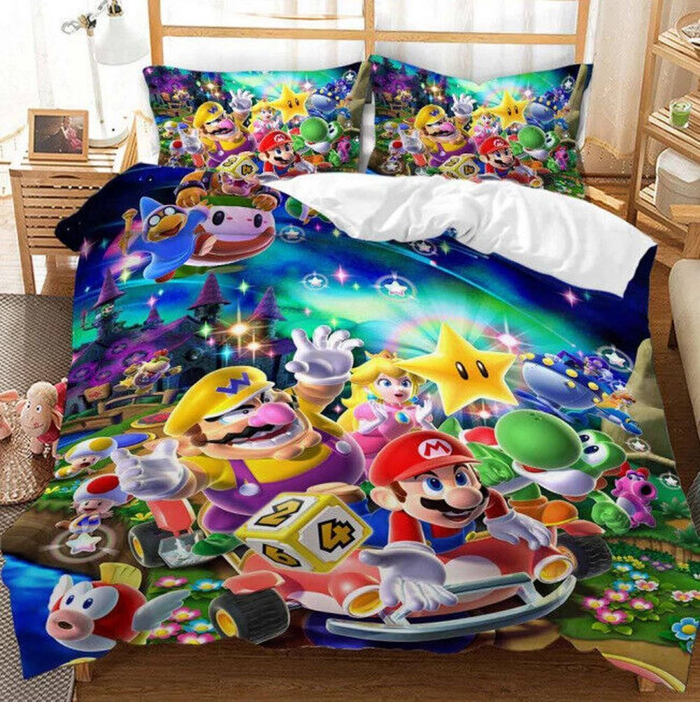 Cartoon Super Mario Kids Gift #10 Bedding Sets