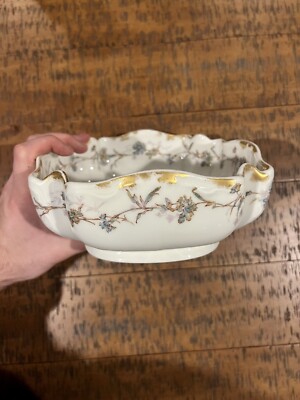 Floral Square Limoges Serving Bowl by Haviland & Co.