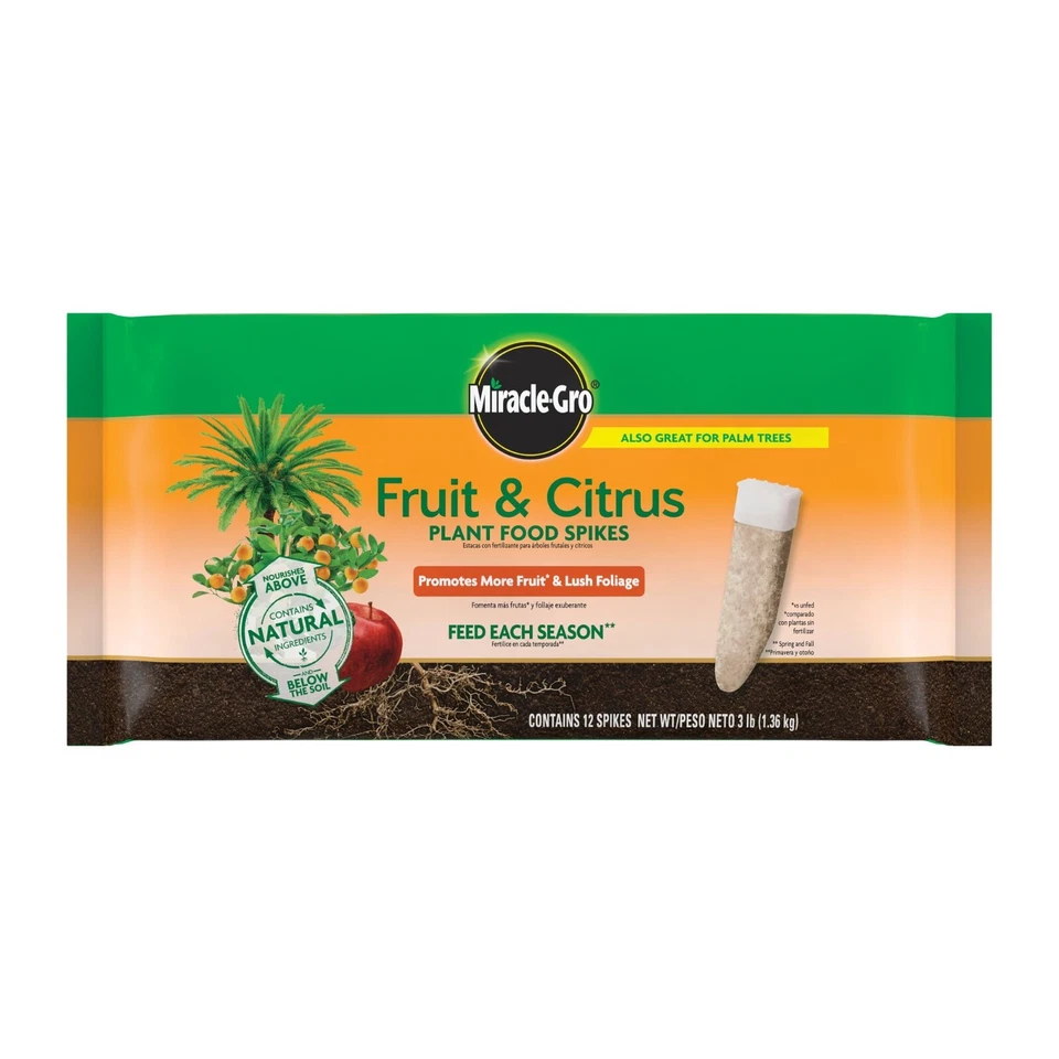 Miracle-Gro Fruit & Citrus Plant Food Spikes, 12 Spikes (2-Pack) - Image 4 of 4