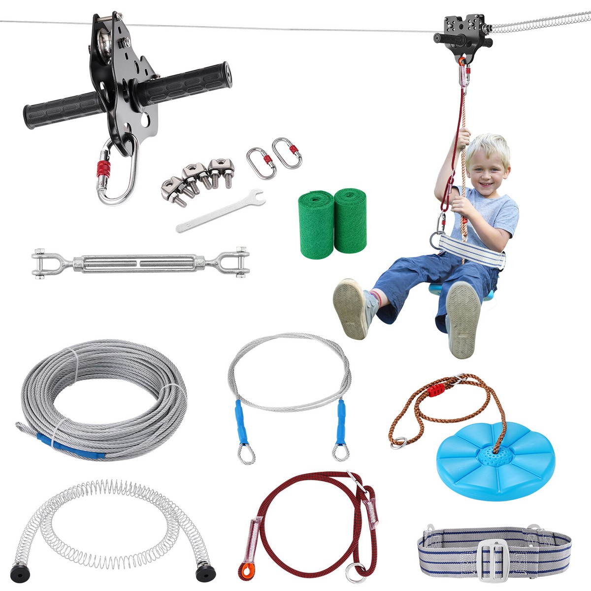 早い者勝ち☆美品BURTON　ZIPLINE　24cmジュニア Uimoso 120 ft Zip Line Kit for Kids Adult Trolley Slackers Zipline