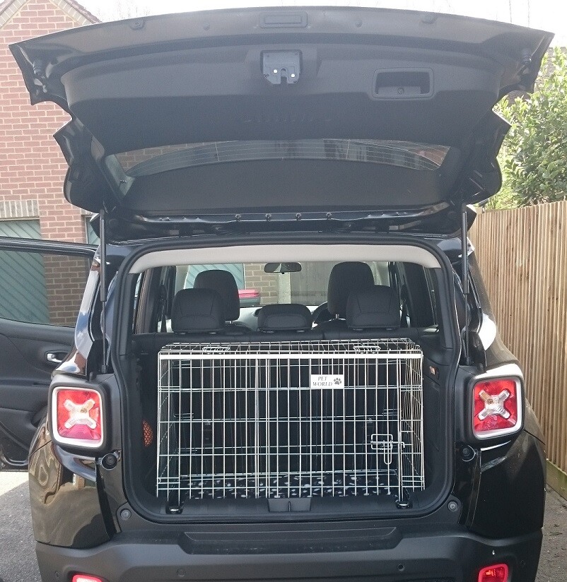 Pet World Jeep Renegade Sloping Dog Crate 36"" - Pet Training & Travel Cage