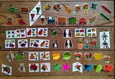 Incredible vintage 1980s collection of shiny Hambly Studios Inc. Stickers