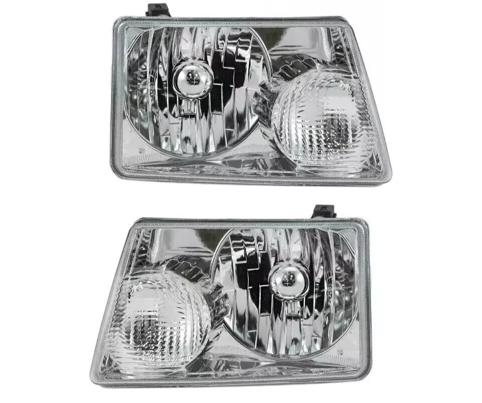 New Front Black Grille Headlight Parking Signal Light Fits 2006-2011 FORD RANGER - Image 3 of 4