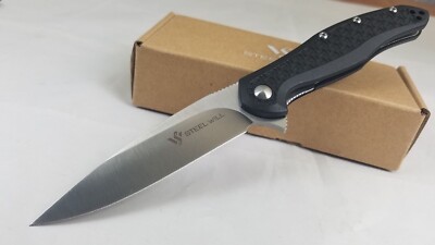 SMGF45M11 Steel Will Intrigue F45-M11 Black FRN Handle D2 Blade Linerlock Clip