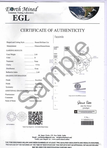 Princess Cut 3.1 Ct Lab-Grown CVD D-Color Diamond Certified Fl-Clarity Gems 4SUC - Picture 10 of 10