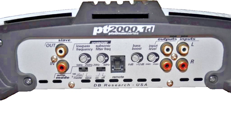 DB Drive PT2000.1D Monoblock Amplifier 2000W @ 1 Ohm – Platinum Series – Collect - Image 2 of 3