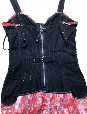 Robe Boule Bleu Satiné Marithé Et François Girbaud - Taille 40, Manches Courtes - Occasion Très Bon état