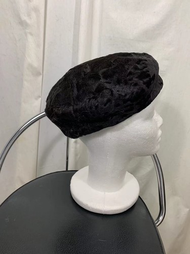 UNISEX WARM LUXURY NAMIBIA DARK BROWN KARAKUL 23.5 INCHES FUR HAT FREE SHIPPING - Picture 7 of 13