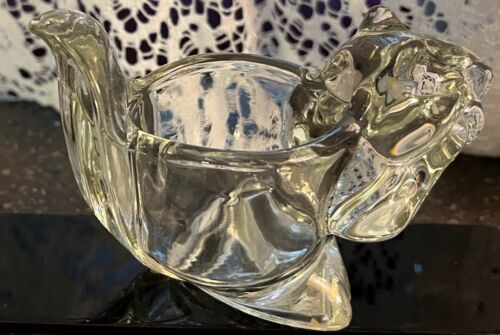 Avon Antique Vintage Glass Squirrel Candle Holder - Picture 1 of 4