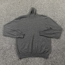 Cashmere Sweater Womens S Gray Knit Pullover Turtle Neck Sweatshirt Cozy Soft