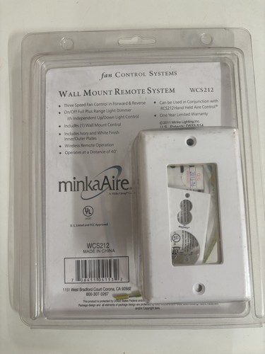 Minka Aire AireControl Wall Control WCS212 Three Speed Fan Control - Picture 2 of 3