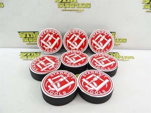 NEW! LOT OF 8 STARRETT HOCKEY PUCKS / MACHINE LEVELING PADS 1" X 3" 